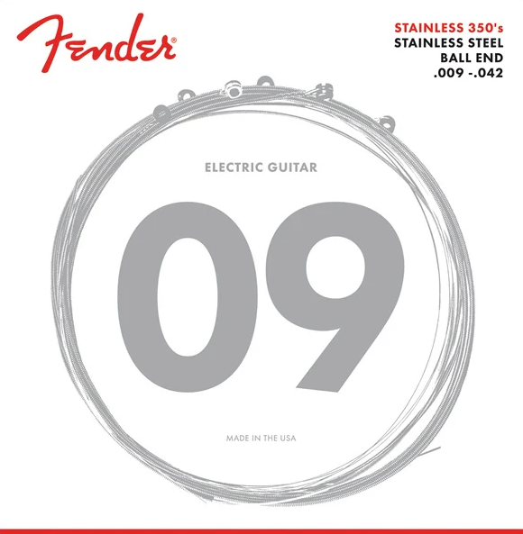FENDER ELEKTRO GİTAR TELİ STAINLESS 350'S 350L 09-42