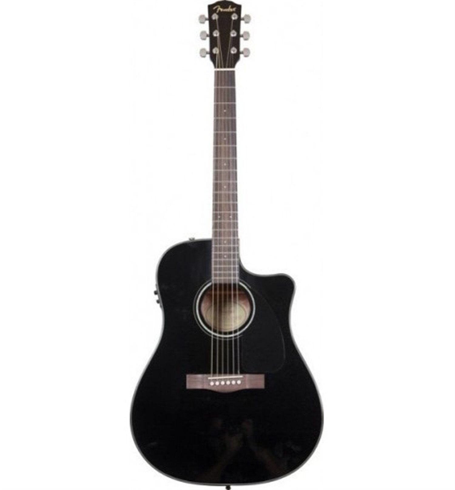 ELEKTRO AKUSTİK GİTAR FENDER CD-60CE BLK CUTAWAY SPRUCE TOP NATO BACK/SI