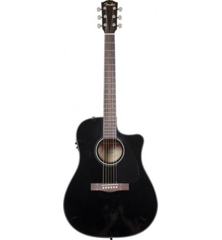 ELEKTRO AKUSTİK GİTAR FENDER CD-60CE BLK CUTAWAY SPRUCE TOP NATO BACK/SI