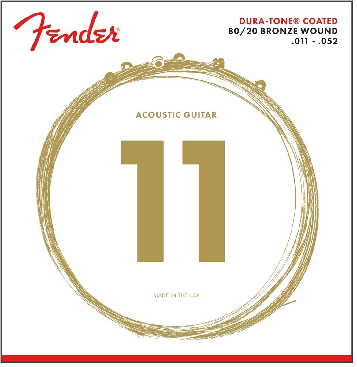 FENDER AKUSTİK GİTAR TELİ DURA-TONE COATED 880CL 11-52