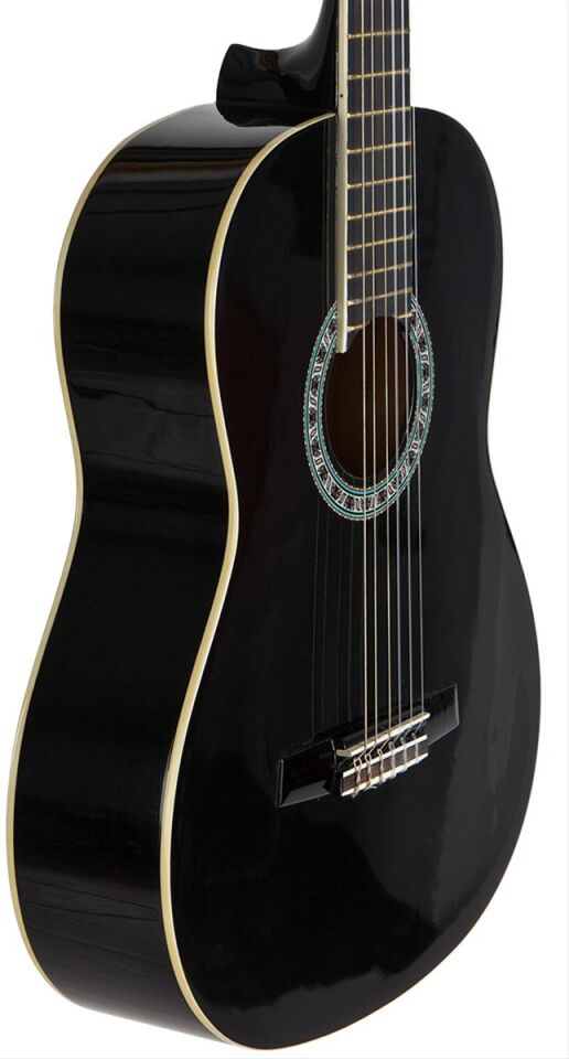 KLASİK GİTAR PICALDI 39'' SİYAH - ŞERİTLİ 39-11