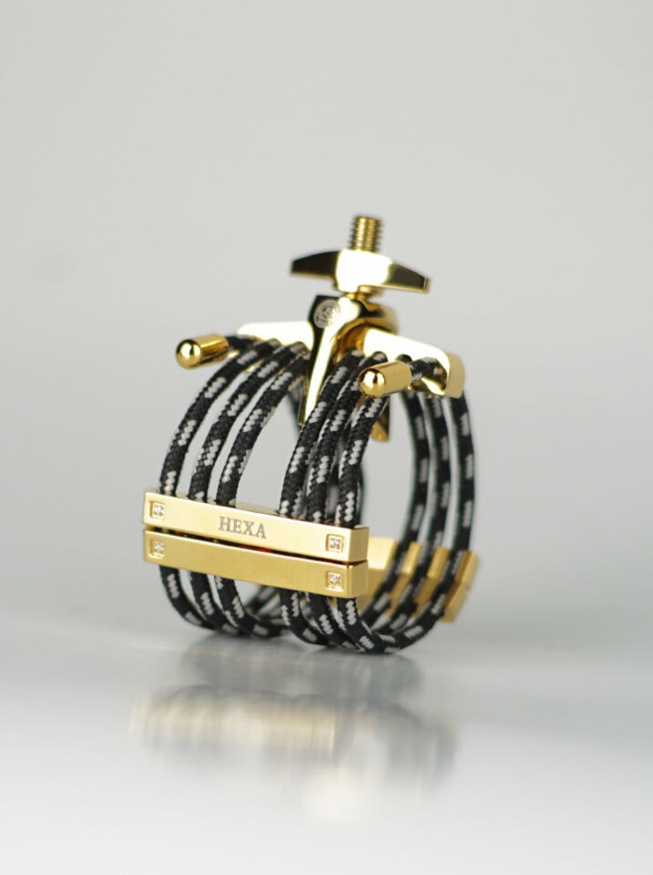 KLARNET BİLEZİĞİ (LİGATÜR) SILVERSTEIN HEXA GOLD MEDIUM