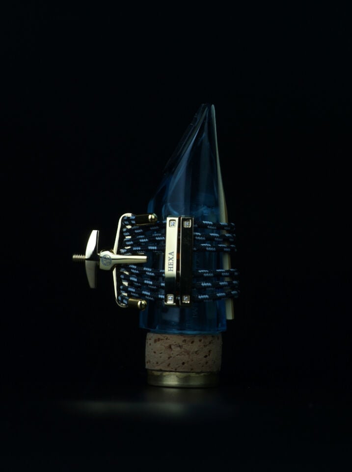 KLARNET BİLEZİĞİ (LİGATÜR) SILVERSTEIN HEXA GOLD MEDIUM