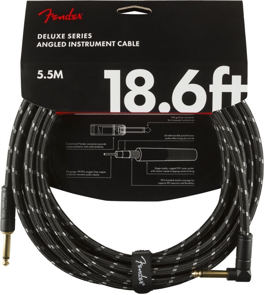 ENSTRÜMAN KABLOSU FENDER DELUXE 6'' CBL BOWL OF 20 TWD