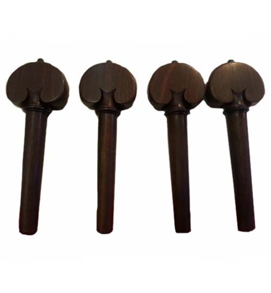 ÇELLO KULAĞI PICALDI ROSEWOOD (GÜL AĞACI) KALP SET