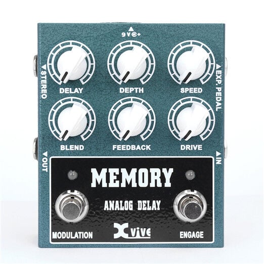 FZONE MEMORY ANALOG DELAY GİTAR PEDALI  YEŞİL