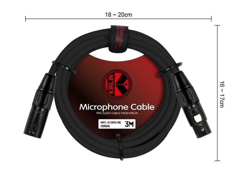 MİKROFON KABLOSU KIRLIN 6M MPC-270 BK