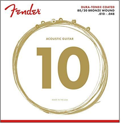 FENDER AKUSTİK GİTAR TELİ DURA-TONE COATED 880XL 10-48