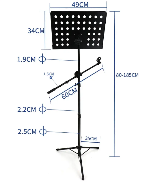NOTA SEHPASI MİKROFON VE TELEFON TUTUCU HEBIKUO