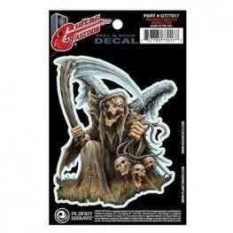 GİTAR STICKER TATOO GREY IRON