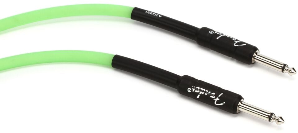 ENSTRÜMAN KABLOSU FENDER 10' PRO GLOW IN THE DARK INST CBL GREEN