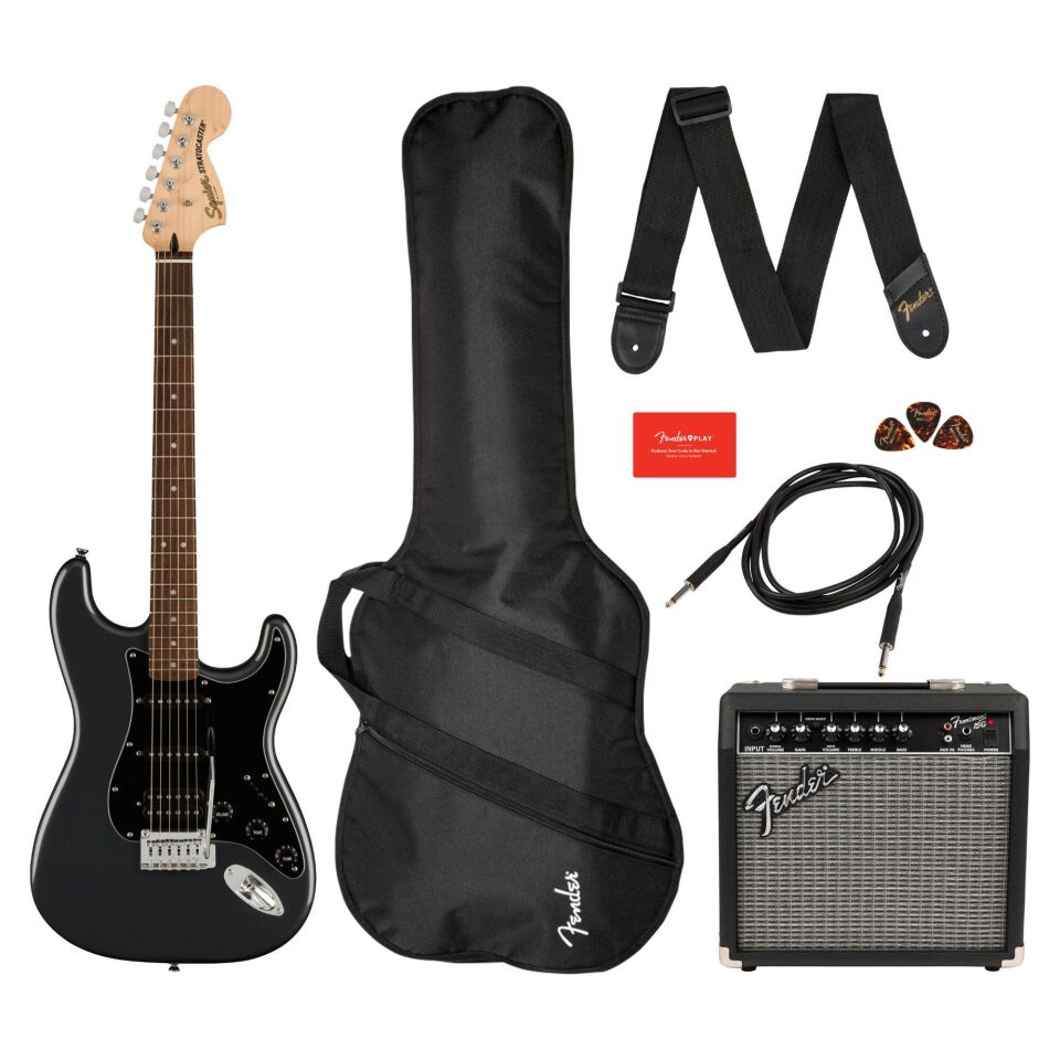 FENDER SQUIER AFFINITY SERIES STRAT ELEKTRO GİTAR FRONTMAN 15G AMFİ SET CFM