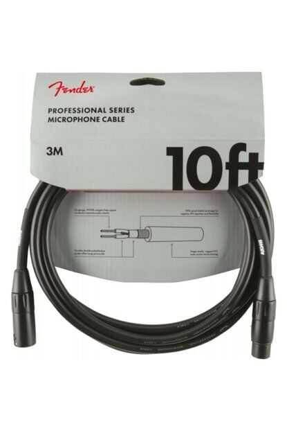 MİKROFON KABLOSU FENDER 3 METRE 10'