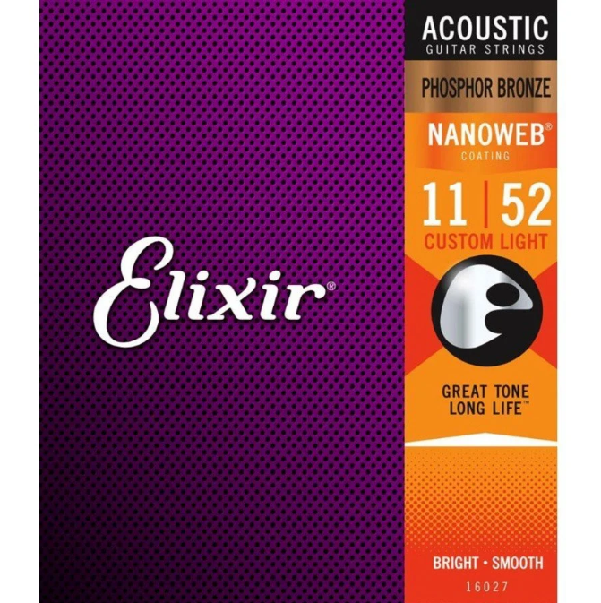 AKUSTİK GİTAR TELİ ELIXIR FOSFOR BRONZ 11-52