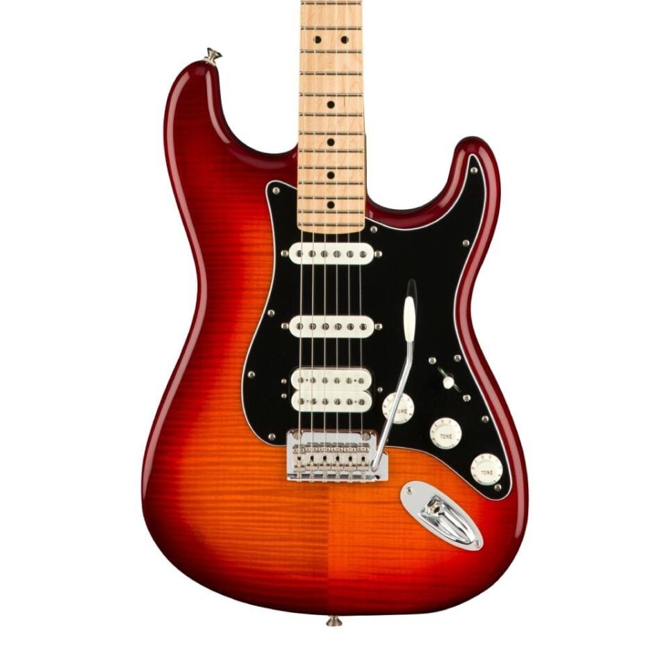 FENDER  PLAYER STRATOCASTER ELEKTRO GİTAR HSS PLUS TOP AGED CHERRY BURST