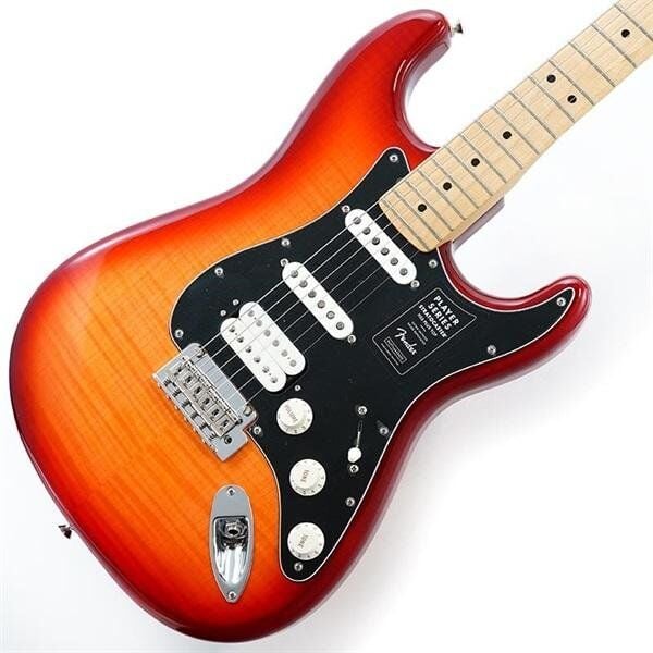 FENDER  PLAYER STRATOCASTER ELEKTRO GİTAR HSS PLUS TOP AGED CHERRY BURST