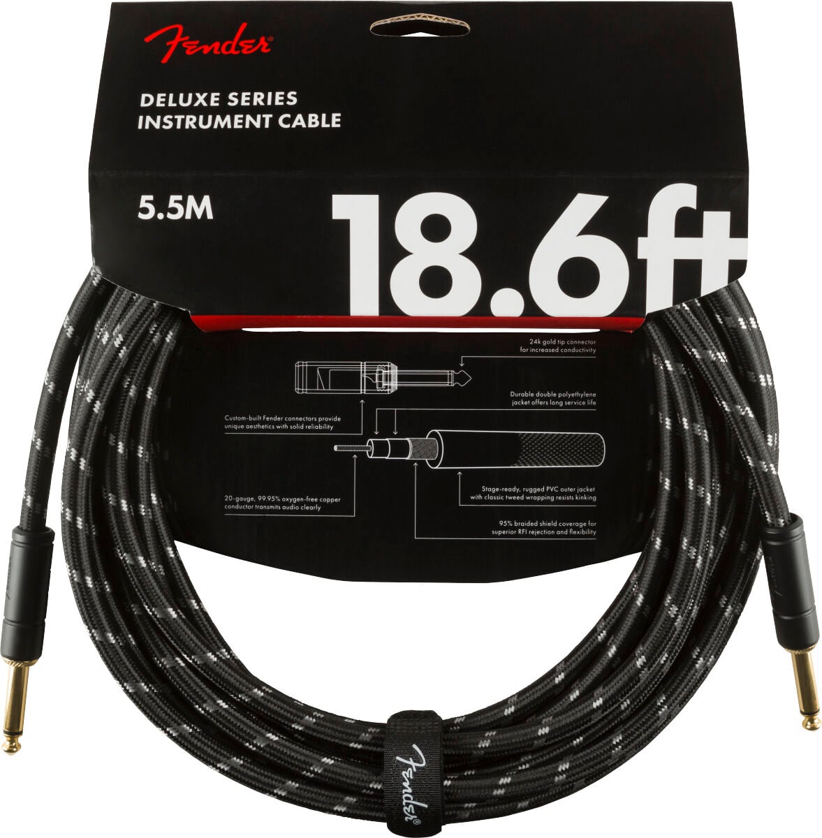 ENSTRÜMAN KABLOSU FENDER FESTIVAL PURE HEMP BRN 3M