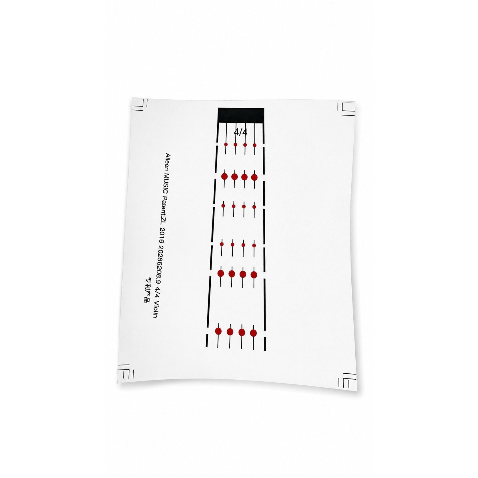 KEMAN STICKER TUŞE İÇİN  4/4 - 1/2 PICALDI