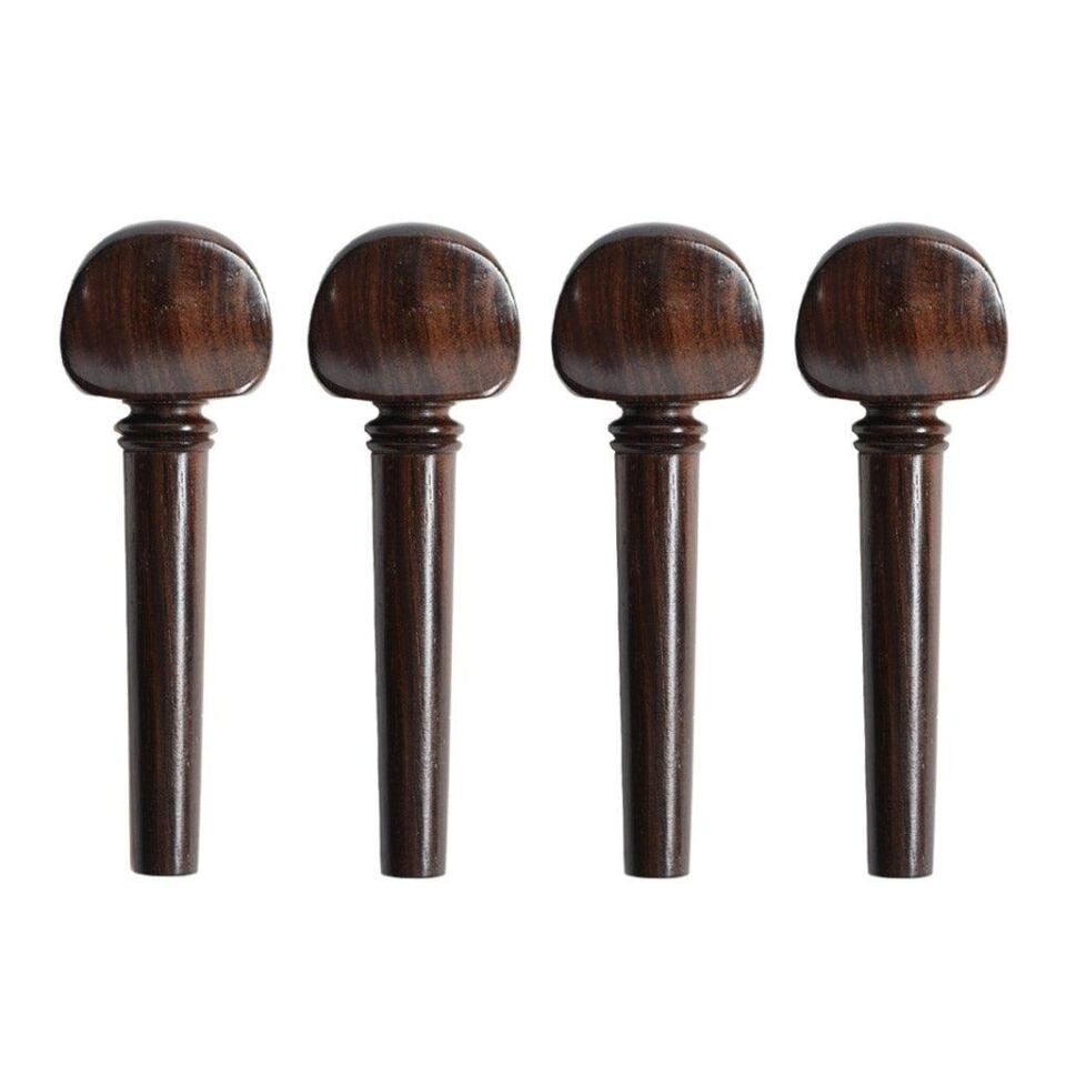 KEMAN KULAĞI PICALDI ROSEWOOD (GÜL AĞACI) DÜZ SET 4/4