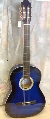 KLASİK GİTAR PICALDI 39'' MAVİ (BLUEBURST) ŞERİTLİ 39-11