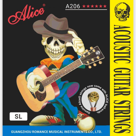 ALICE A206-SL 11-52 BAKIR KAPLAMALI AKUSTİK GİTAR TELİ