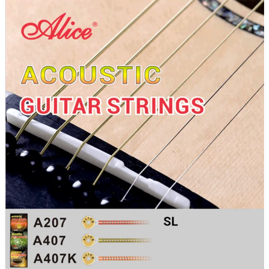 ALICE A207-SL 11-52 SUPER LIGHT BAKIR KAPLAMALI ALAŞIMLI AKUSTİK GİTAR TELİ