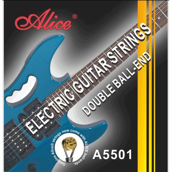 ALICE A5501 10-46 LIGHT NICKEL ÇİFT SARIM BALL-END PLATED ALLOY ELEKTRO GİTAR TELİ