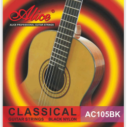 AC105BK-H HARD TENSION SİYAH NYLON KLASİK GİTAR TELİ