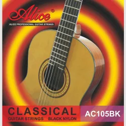 AC105BK-H HARD TENSION SİYAH NYLON KLASİK GİTAR TELİ