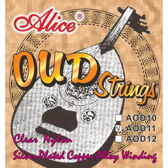 AOD11 11-STRING SILVER PLATED COPPER ALLOY COATED UD TELİ