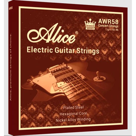 ALICE AWR58-L 10-46 LIGHT NICKEL PLATED ALLOY ELEKTRO GİTAR TELİ