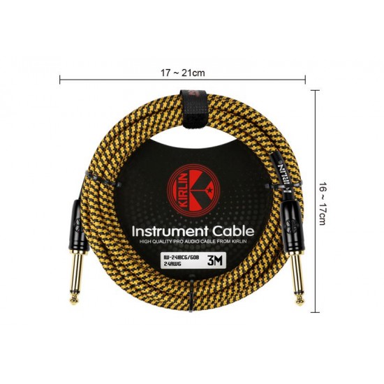 KIRLIN IW-241BCG-3M-GOB 3 Metre Enstrüman Kablosu