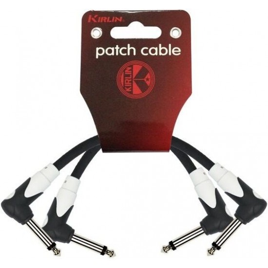 KIRLIN LG2-203-BK Black 2'li Pedal Ara Kablosu LG2-203-0,15M-BK