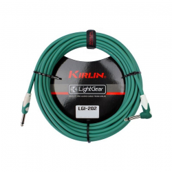 Kirlin LGI-202GR 1/4'' Mono Düz Uç - Dik Açılı 3 Metre Kablo