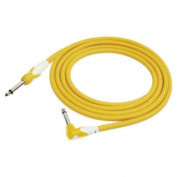 Kirlin LGI-202YE 1/4'' Mono Düz Uç - Dik Açılı 3 Metre Kablo