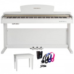 Kurzweil M90 Dijital Beyaz Piyano + Tabure + Kulaklık