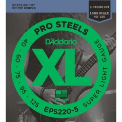 D'addario 5 Telli Bass Gitar Teli EXL220-5 D'addario 5 Telli Bass Gitar Teli EXL220-5