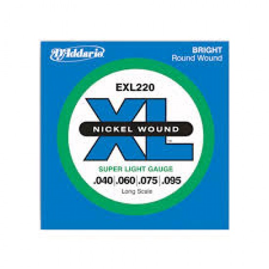 D'addario 0.40 Long Scale Bass Gitar Teli EXL220