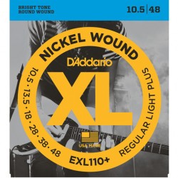 D'Addario EXL110+ Nickel Wound, Regular Light Plus, 10.5-48 Takım Tel Elektro Gitar Teli 