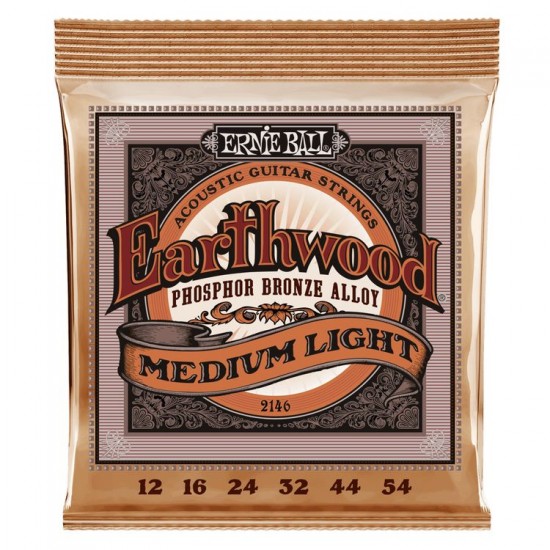 Ernie Ball P02146 Regular Slinky Bronz 12-54 Akustik Gitar Teli