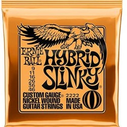 Ernie Ball P02222 Hybird Slinky Nickel 09-46 Elektro Gitar Teli Ernie Ball P02222 Hybird Slinky Nickel 09-46 Elektro Gitar Teli
