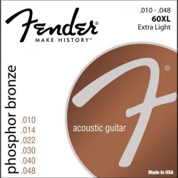 Fender Phosphor Bronze Akustik Gitar Teli Ball End 60XL .010-.048  0730060402