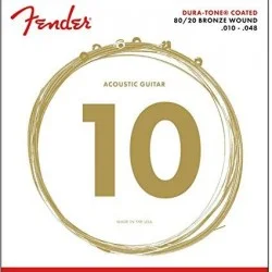 Fender Dura-Tone Coated 10-48 Akustik Gitar Teli 0730880002