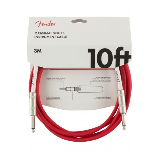 Fender Original Enstruman Kablosu 10 Fiesta Red Kablo 3 metre 0990510010