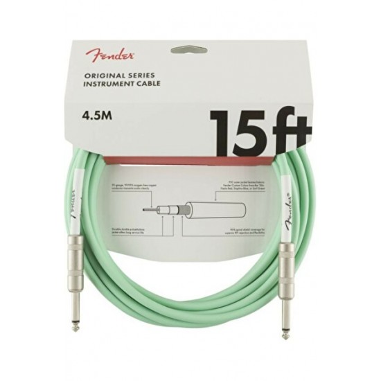Fender Original Enstruman Kablosu 15' Surf  Yeşil Kablo 4,5 Metre 0990515058