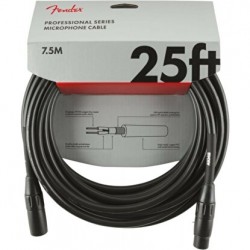 Fender Professional Mikrofon Kablosu 25 Black Kablo 7,5 Metre 0990820015