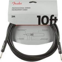Fender Professional Enstruman Kablosu Straight/Straight 10 Black Kablo 3 Metre 0990820024