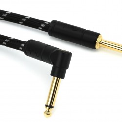 Fender Deluxe Enstruman Kablosu  Straight/Angle 18.6 Black Tweed Kablo 5,5 Metre 0990820079