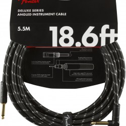 Fender Deluxe Enstruman Kablosu  Straight/Angle 18.6 Black Tweed Kablo 5,5 Metre 0990820079