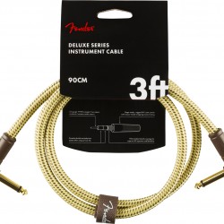 Fender Deluxe Angle/Angle 3 Tweed Kablo 90 cm Enstruman Kablo 0990820098